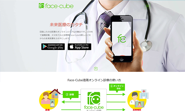 Product:遠隔オンライン診療 - 遠隔診療｜facecube